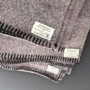 Vintage 1950s Canadian Defense Twin Size 100% Wool Blanket Whipstitched Unissued